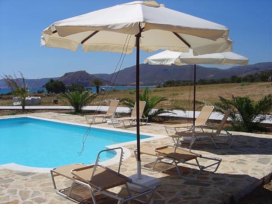 شقة Studio At Beautiful Beach Kouremenos Anevato المظهر الخارجي الصورة